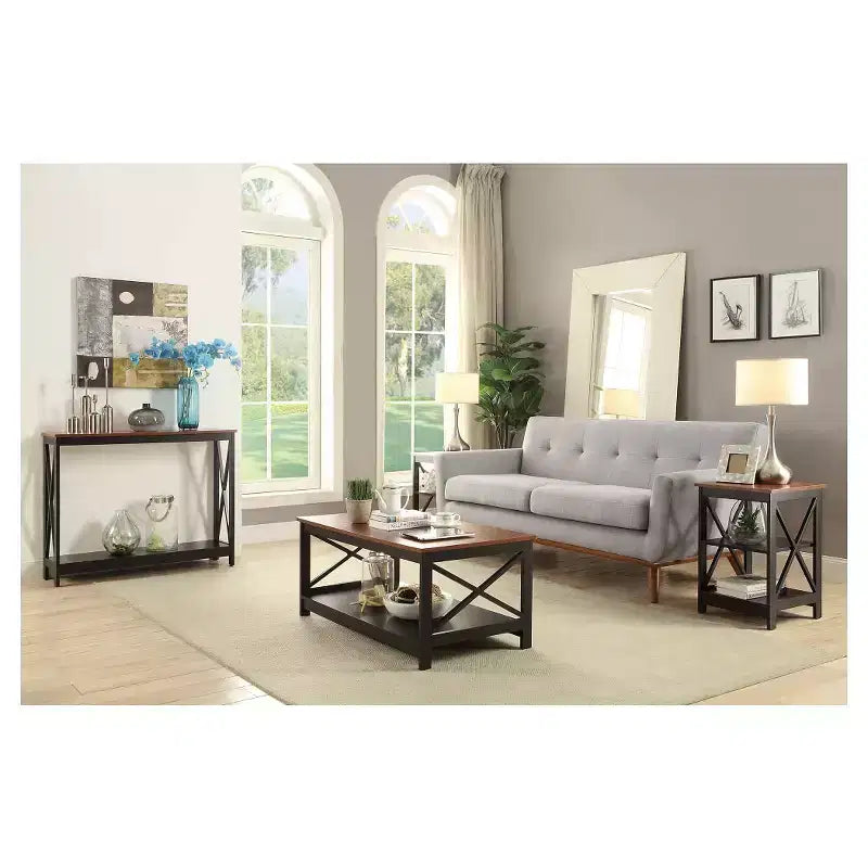 Breighton Home Xavier End Table with Open Shelves