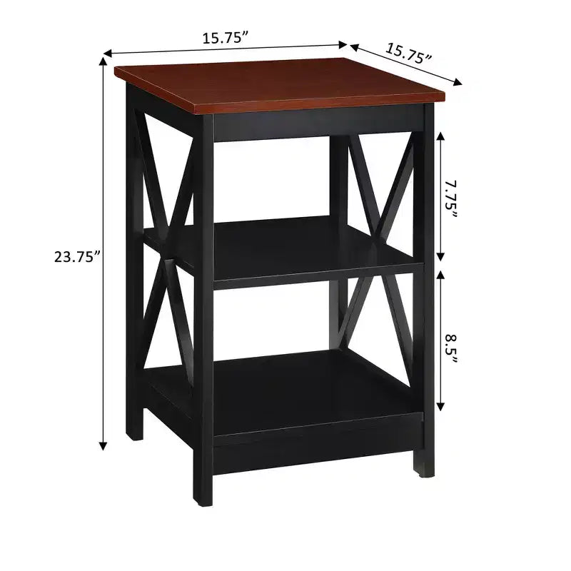 Breighton Home Xavier End Table with Open Shelves