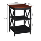 Breighton Home Xavier End Table with Open Shelves