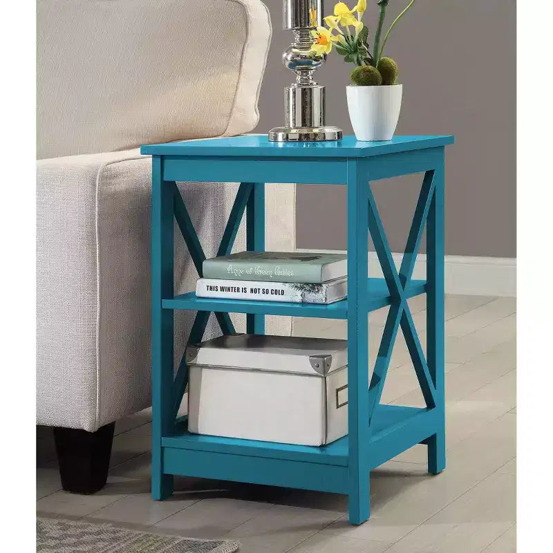 Breighton Home Xavier End Table with Open Shelves