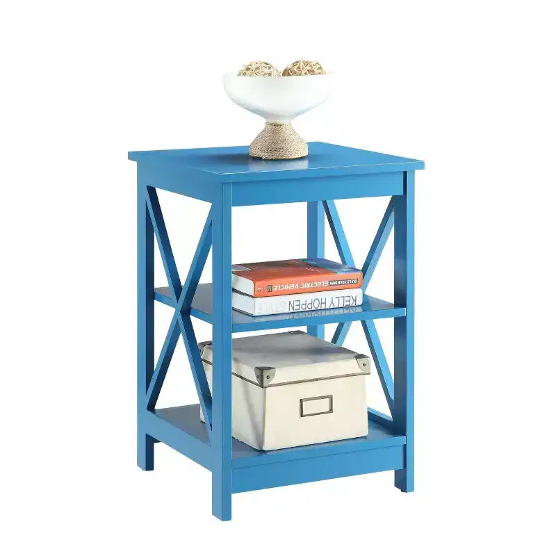 Breighton Home Xavier End Table with Open Shelves