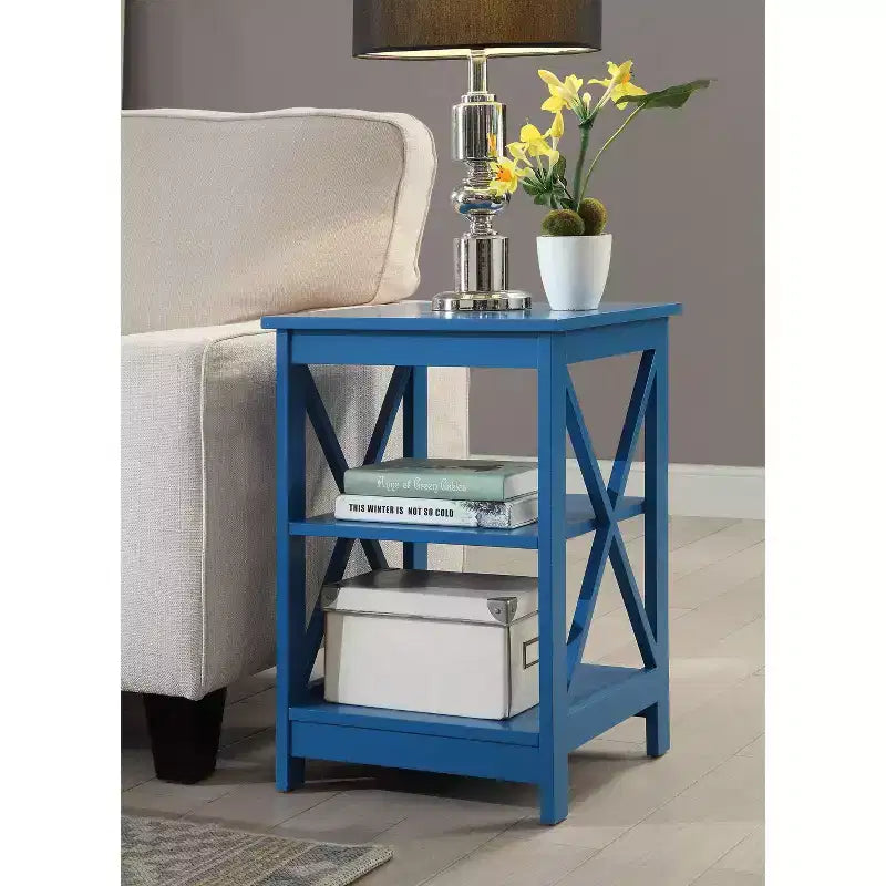 Breighton Home Xavier End Table with Open Shelves