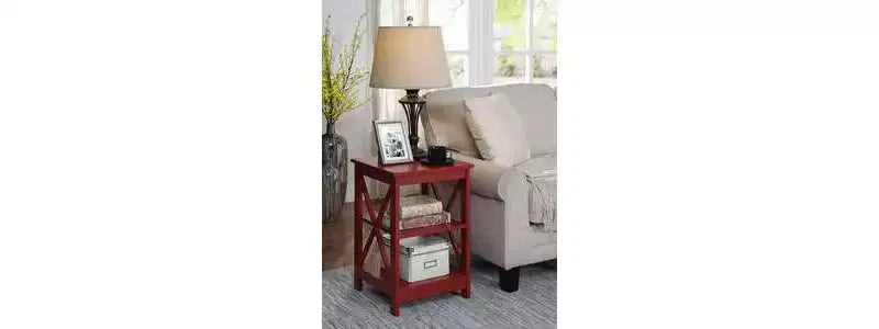 Breighton Home Xavier End Table with Open Shelves
