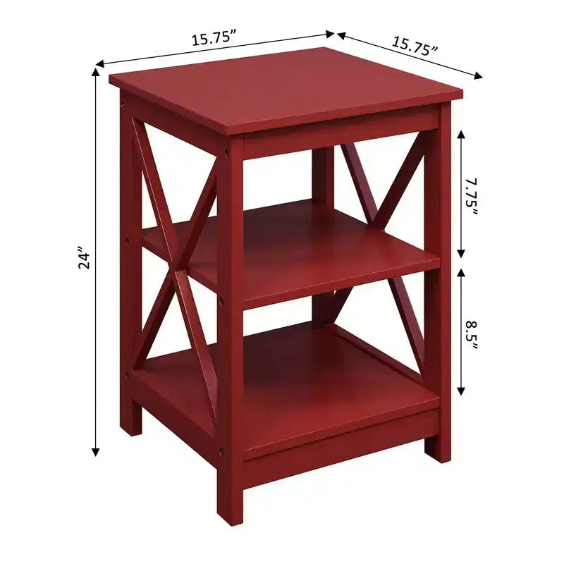 Breighton Home Xavier End Table with Open Shelves