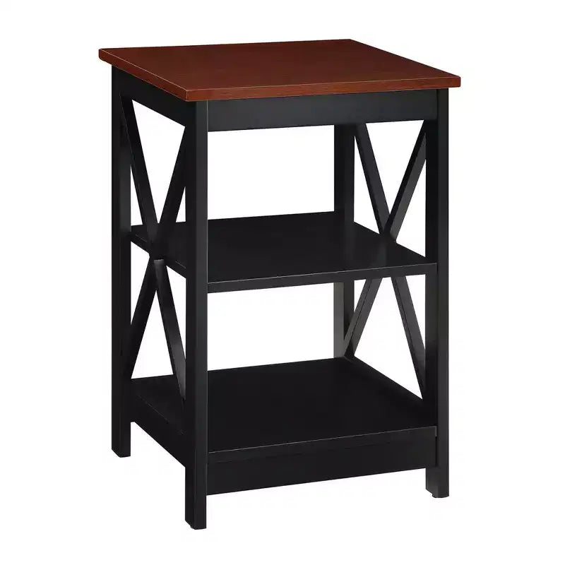 Breighton Home Xavier End Table with Open Shelves