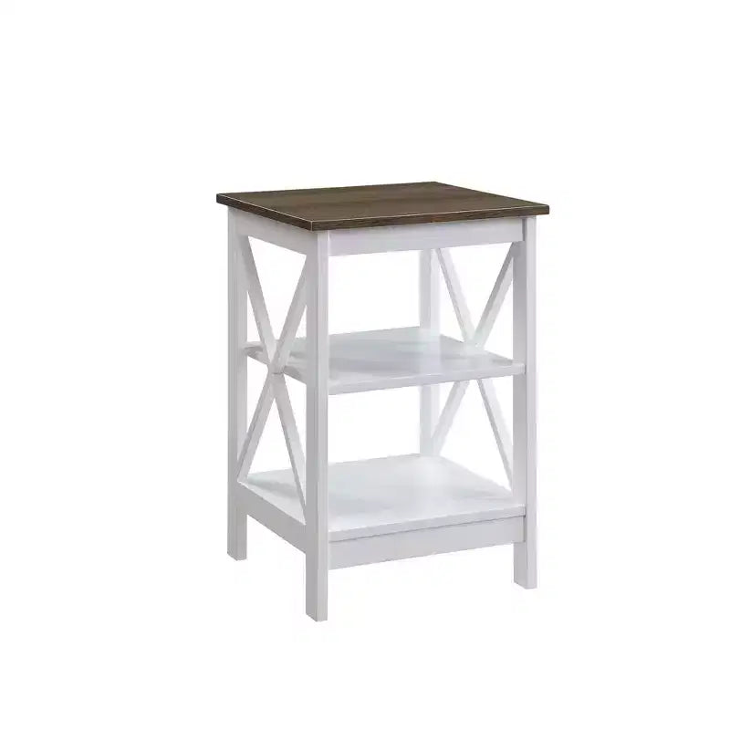 Breighton Home Xavier End Table with Open Shelves