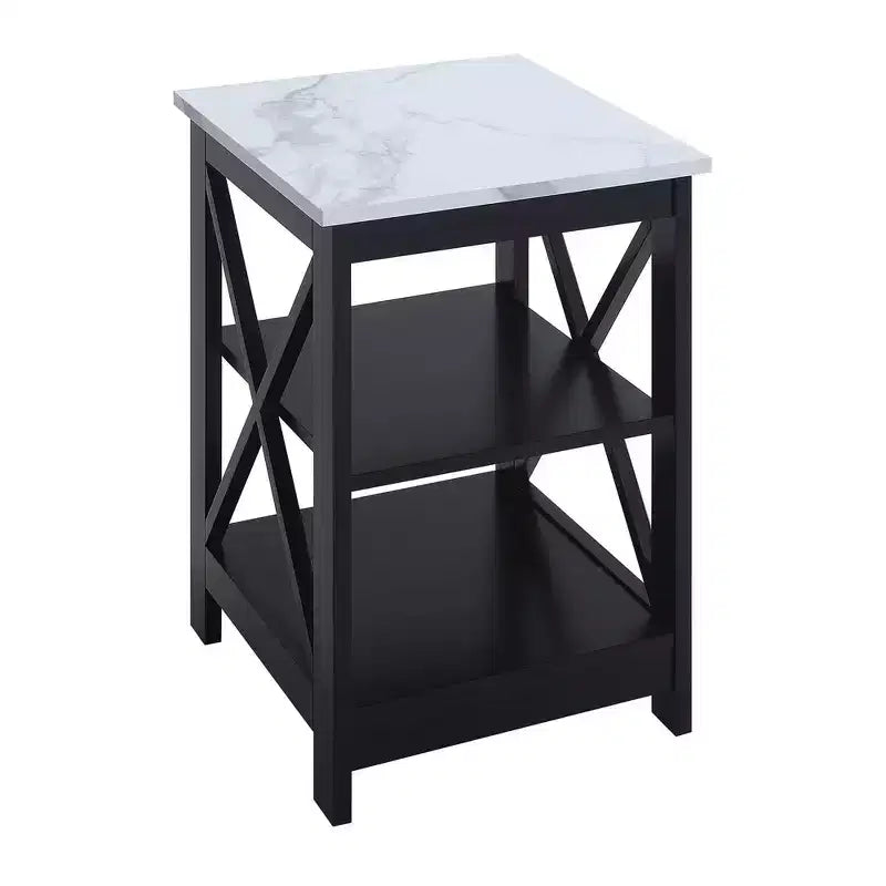 Breighton Home Xavier End Table with Open Shelves