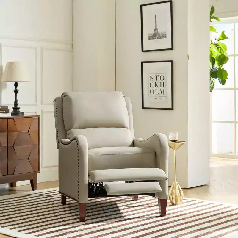 Jade Genuine Leather Chair Recliner | Karat Home