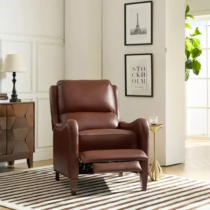 Jade Genuine Leather Chair Recliner | Karat Home