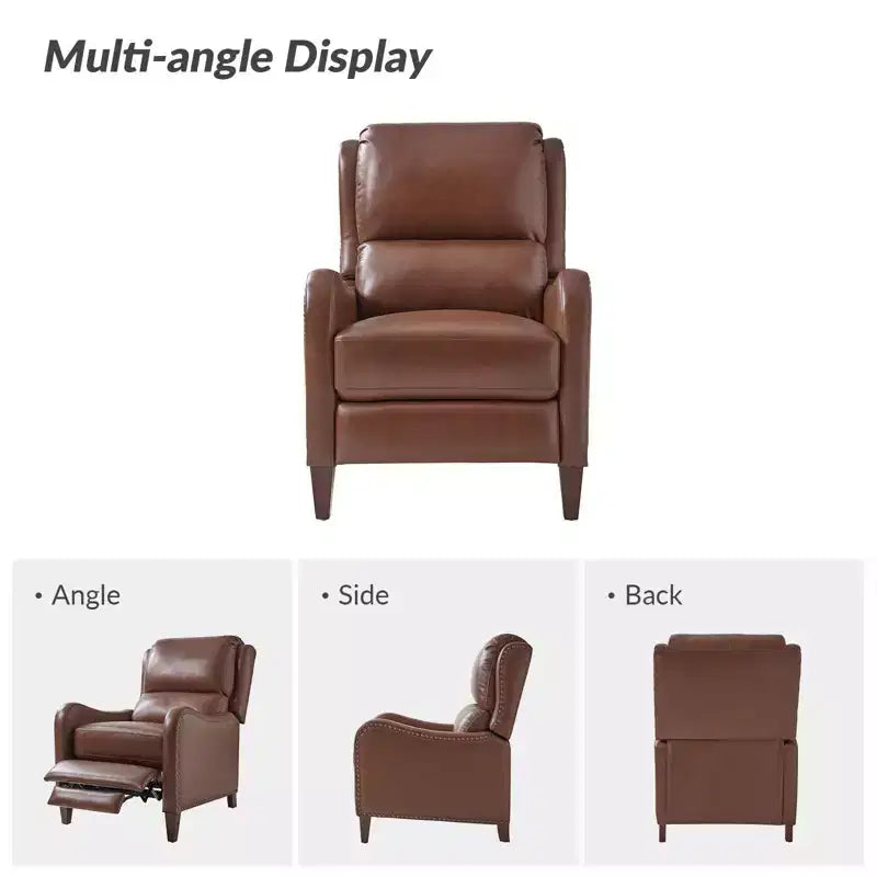 Jade Genuine Leather Chair Recliner | Karat Home