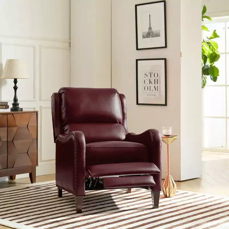 Jade Genuine Leather Chair Recliner | Karat Home