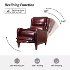 Jade Genuine Leather Chair Recliner | Karat Home