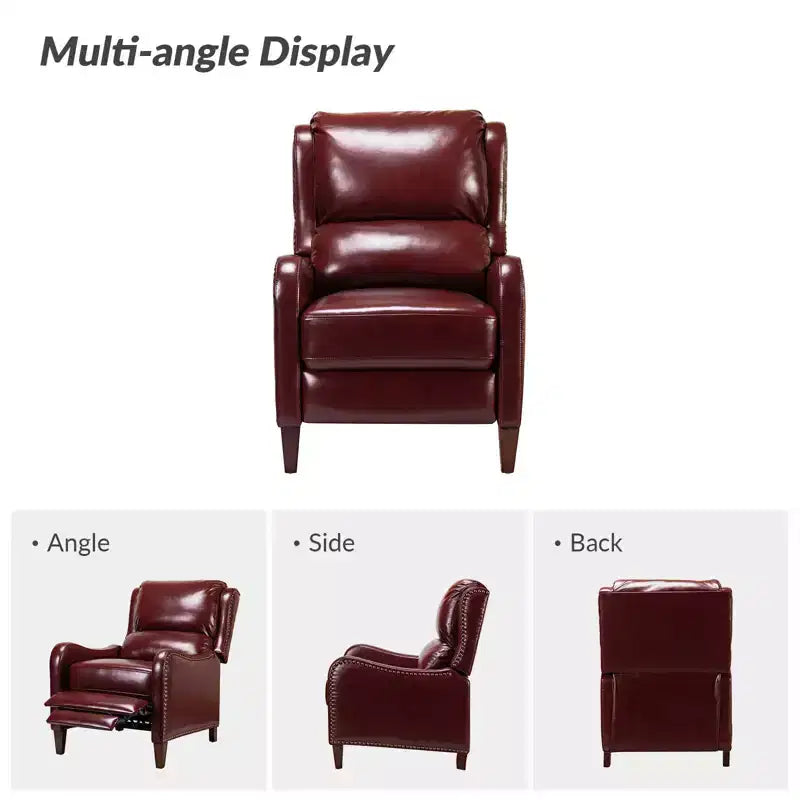 Jade Genuine Leather Chair Recliner | Karat Home