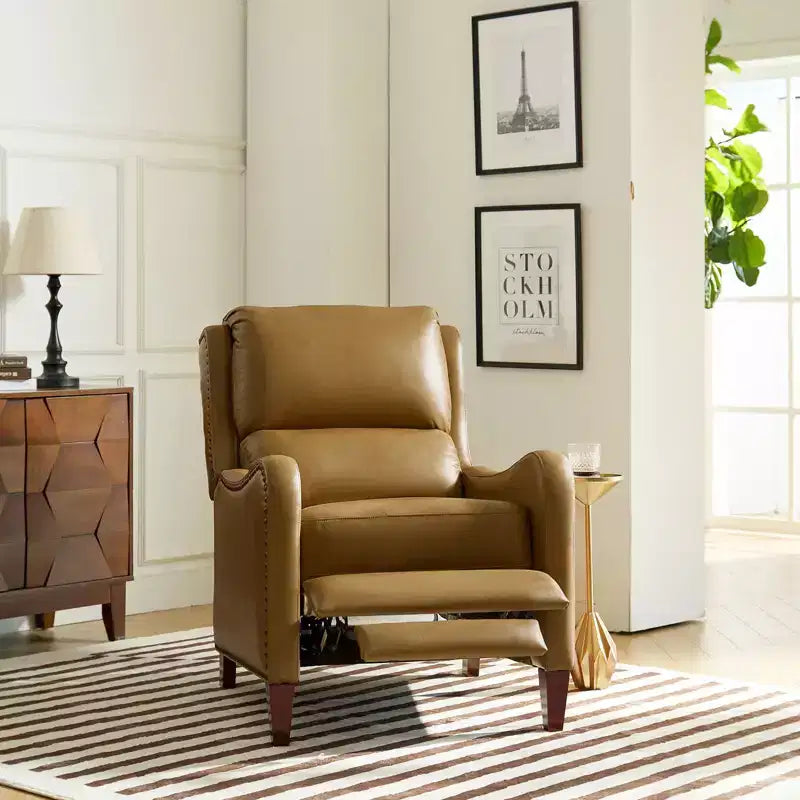 Jade Genuine Leather Chair Recliner | Karat Home