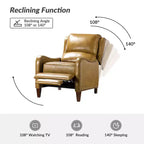 Jade Genuine Leather Chair Recliner | Karat Home