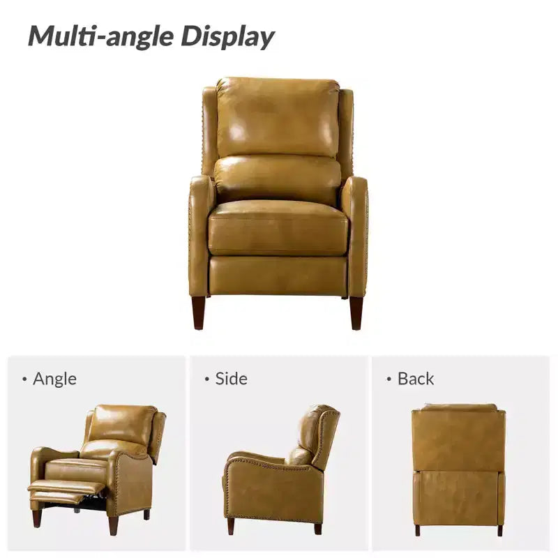 Jade Genuine Leather Chair Recliner | Karat Home