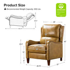Jade Genuine Leather Chair Recliner | Karat Home