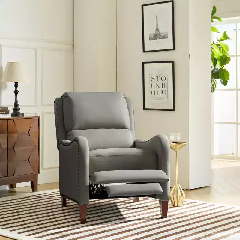 Jade Genuine Leather Chair Recliner | Karat Home