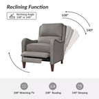 Jade Genuine Leather Chair Recliner | Karat Home