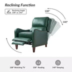 Jade Genuine Leather Chair Recliner | Karat Home