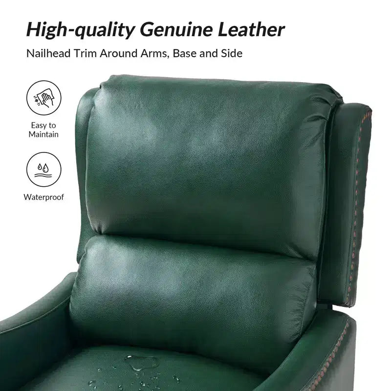 Jade Genuine Leather Chair Recliner | Karat Home