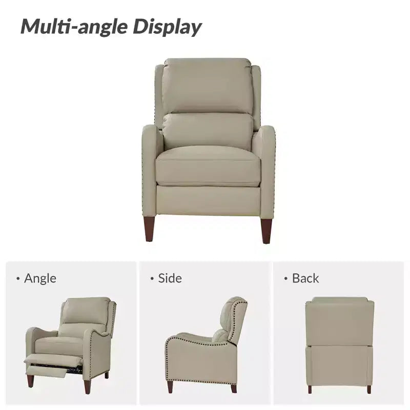 Jade Genuine Leather Chair Recliner | Karat Home