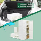 Armario portátil Costway, ropero plegable con 8 cubículos de almacenamiento