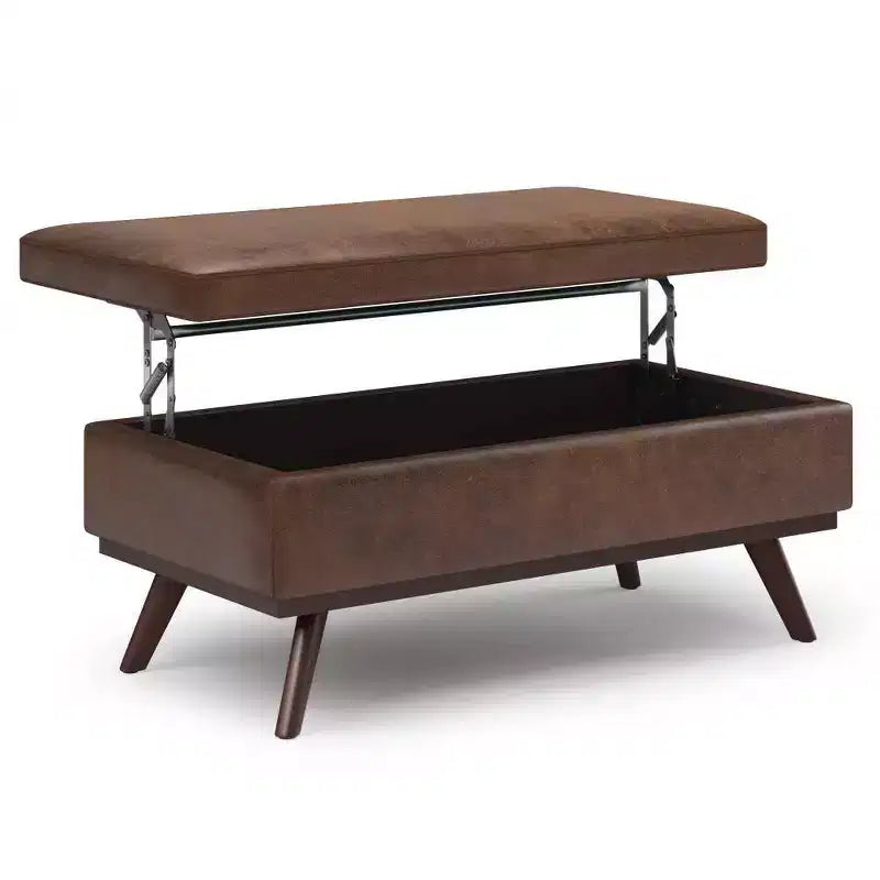 Mesa de centro otomana grande con tapa elevable Ethan - WyndenHall