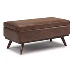 Mesa de centro otomana grande con tapa elevable Ethan - WyndenHall