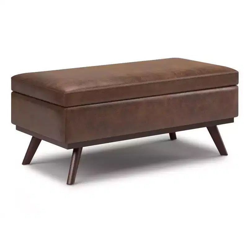 Mesa de centro otomana grande con tapa elevable Ethan - WyndenHall