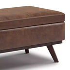 Mesa de centro otomana grande con tapa elevable Ethan - WyndenHall