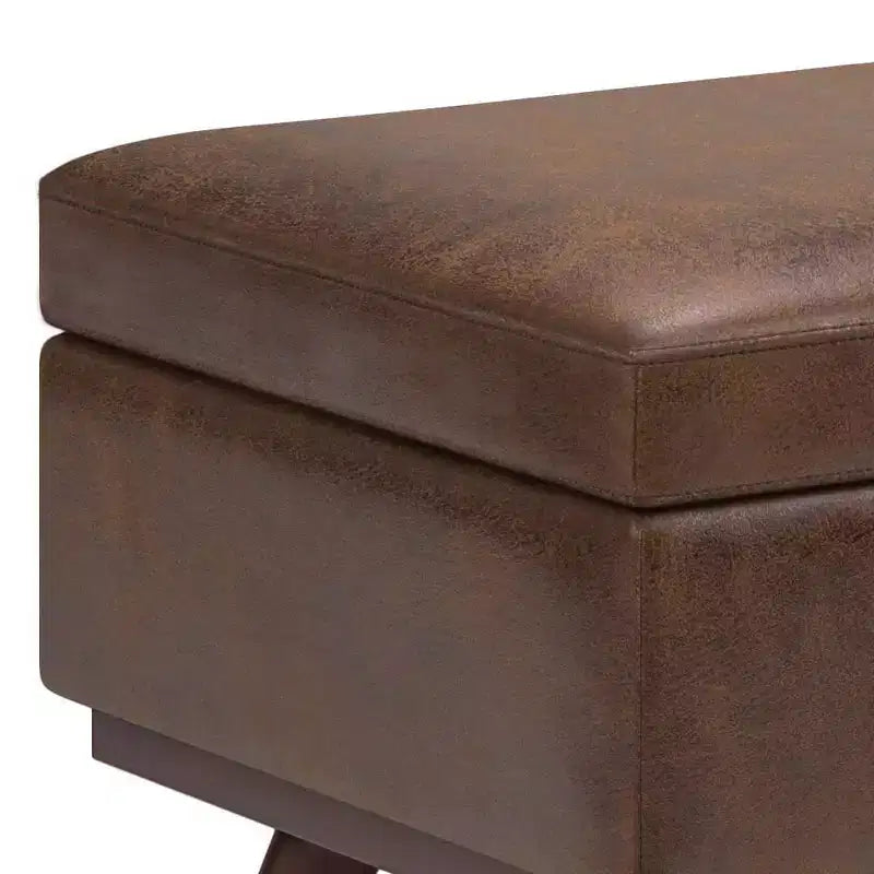 Mesa de centro otomana grande con tapa elevable Ethan - WyndenHall