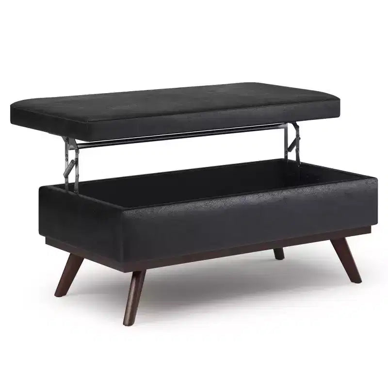 Mesa de centro otomana grande con tapa elevable Ethan - WyndenHall