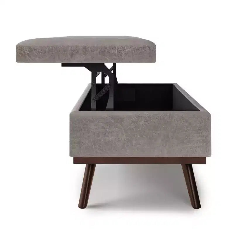 Mesa de centro otomana grande con tapa elevable Ethan - WyndenHall