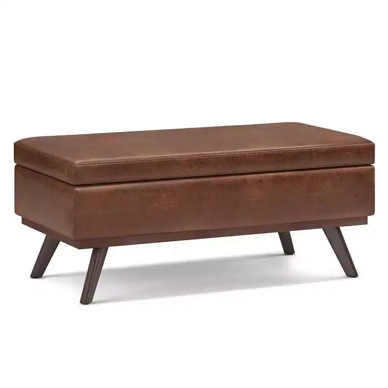 Mesa de centro otomana grande con tapa elevable Ethan - WyndenHall