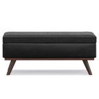 Mesa de centro otomana grande con tapa elevable Ethan - WyndenHall