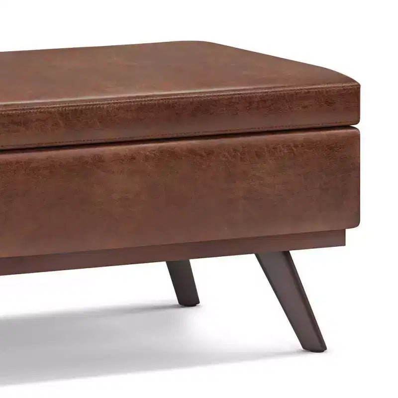 Mesa de centro otomana grande con tapa elevable Ethan - WyndenHall