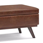 Mesa de centro otomana grande con tapa elevable Ethan - WyndenHall