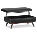 Mesa de centro otomana grande con tapa elevable Ethan - WyndenHall