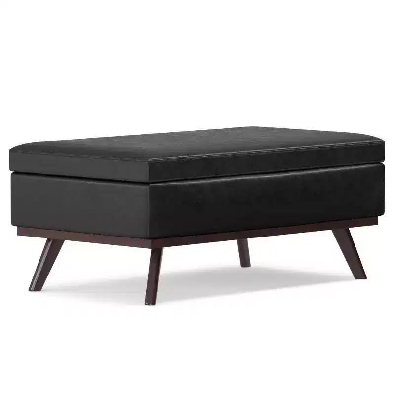 Mesa de centro otomana grande con tapa elevable Ethan - WyndenHall