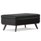 Mesa de centro otomana grande con tapa elevable Ethan - WyndenHall