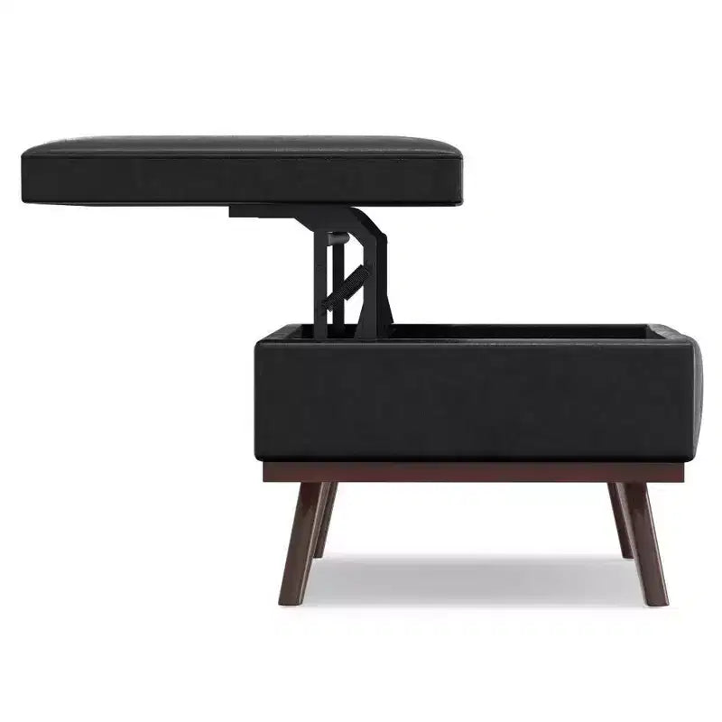 Mesa de centro otomana grande con tapa elevable Ethan - WyndenHall