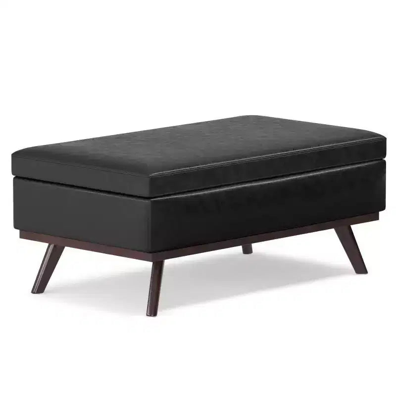Large Ethan Lift Top Coffee Table Storage Ottoman - WyndenHall