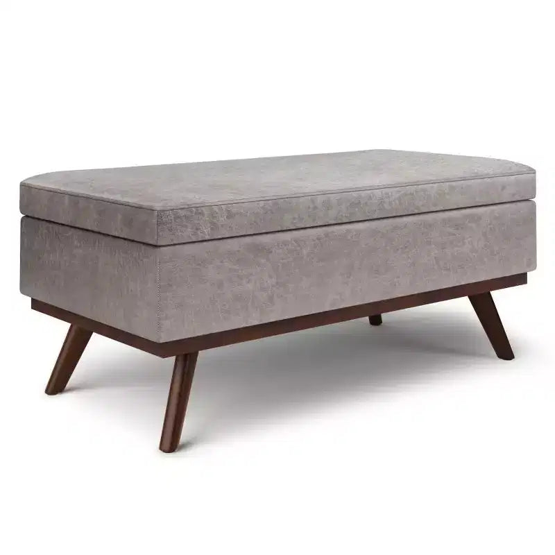 Mesa de centro otomana grande con tapa elevable Ethan - WyndenHall