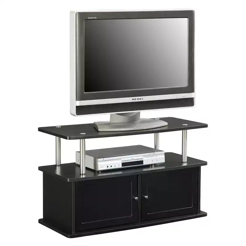 Mueble para TV Designs2Go para televisores de hasta 49 pulgadas con 2 armarios de almacenamiento y estante - Breighton Home