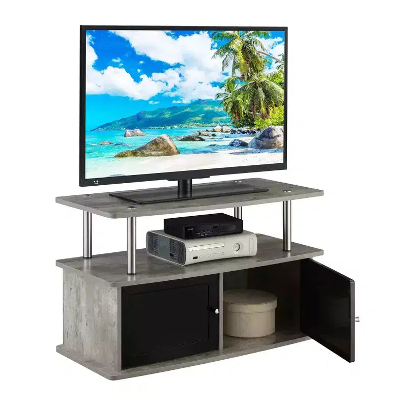 Mueble para TV Designs2Go para televisores de hasta 49 pulgadas con 2 armarios de almacenamiento y estante - Breighton Home