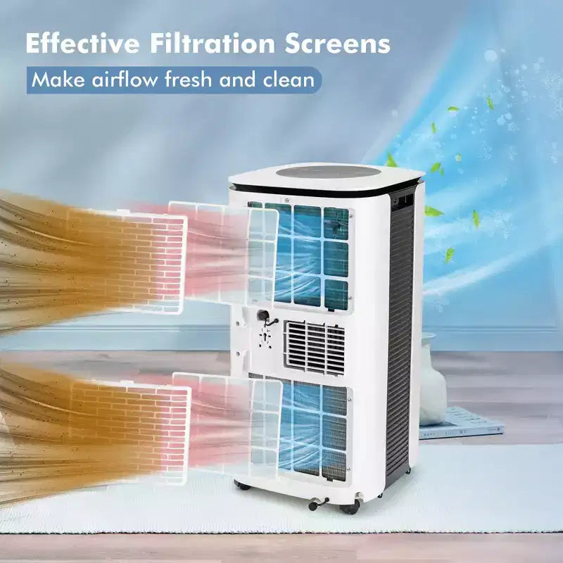 Costway 6500 BTU (9000 BTU ASHRAE) Air Cooler 3 in 1 Portable Air Conditioner w/Fan & Dehumidifier