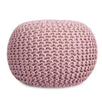 BirdRock Home Puf Redondo Otomana - Rosa Viejo