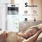 Costway 5000 BTU (8000BTU ASHRAE) Portable Air Conditioner with Remote Control 3-in-1 Air Cooler w/ Drying