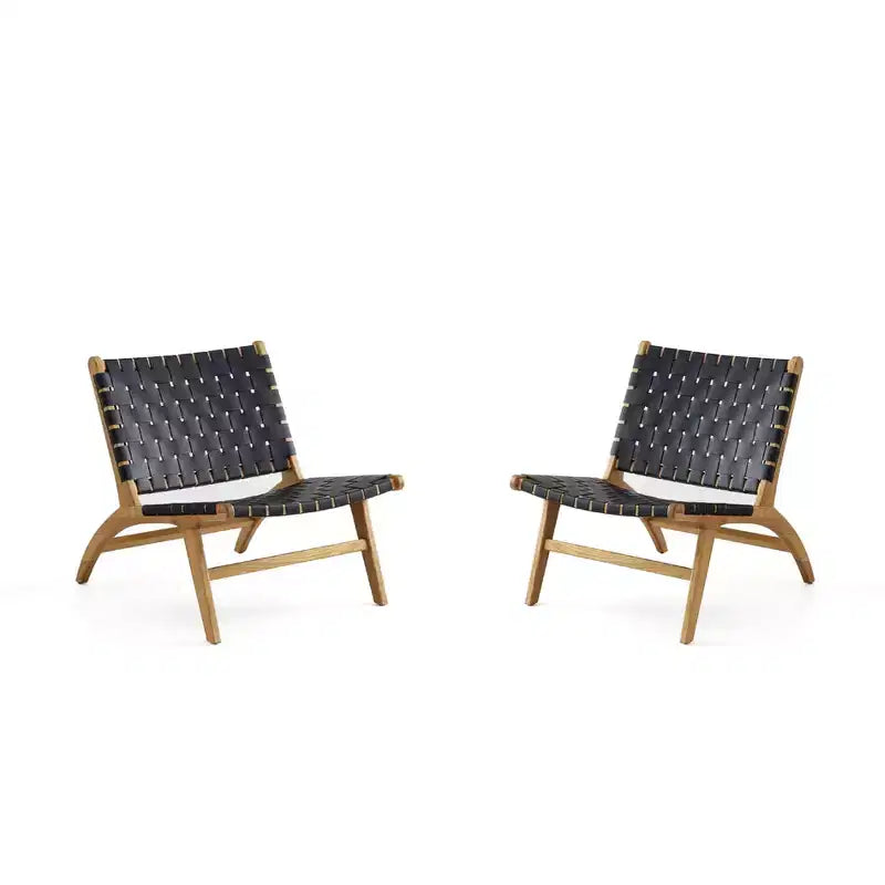 Juego de 2 sillones decorativos de piel sintética Maintenon - Manhattan Comfort